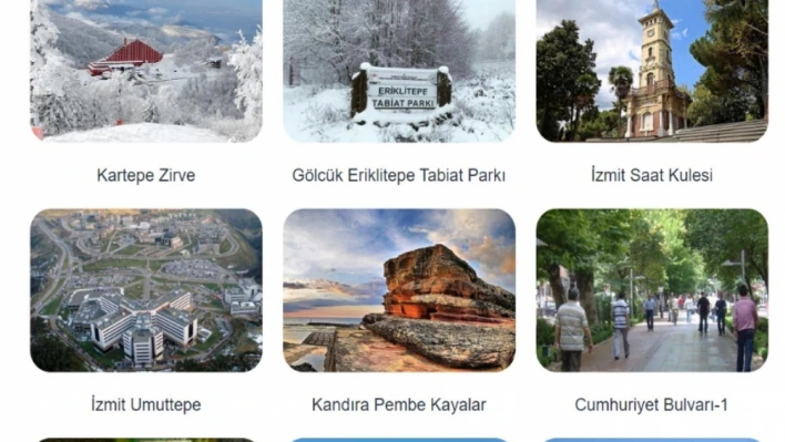 Kocaeli'nin turistik mekanları cepte