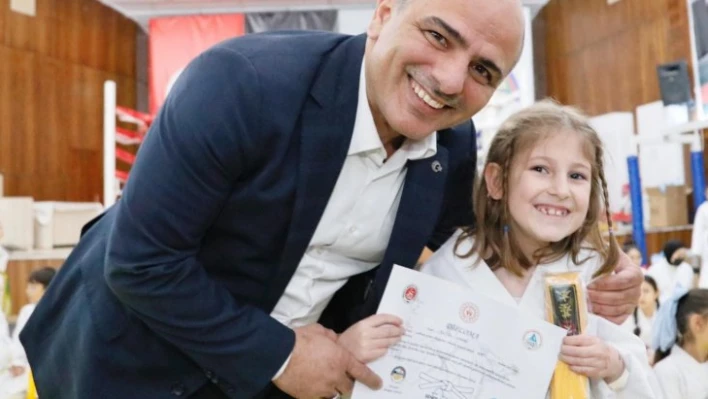 Körfez'de 105 sporcuya yeni kuşak