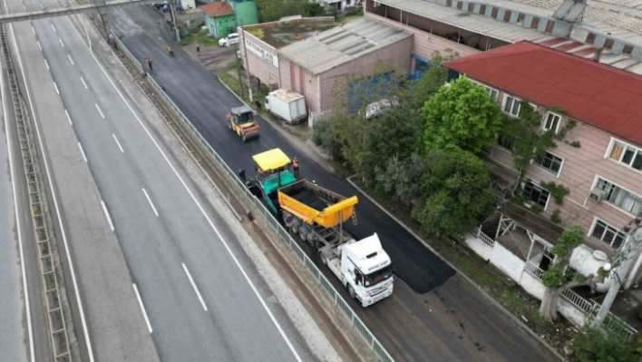 Körfez'de bozulan yollara anında müdahale