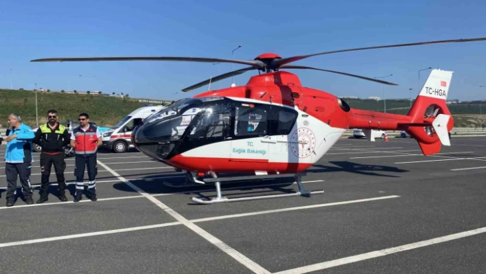 Kuzey Marmara'ya helikopter indi, gören dönüp bir daha baktı