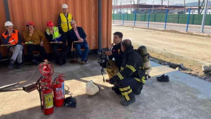 Öğretmenlere yangın önleme eğitimi verildi
