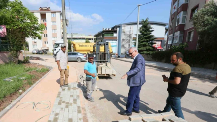 Sahaya inen Başkan Aygün çalışmaları inceledi