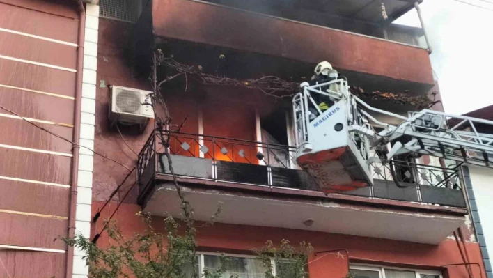 Sobadan çıkan yangında ev alev alev yandı: İtfaiye ekipleri evdeki hayvanları kurtardı