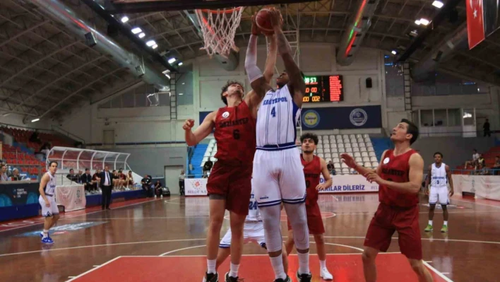 TBL: Kocaeli BŞB Kağıtspor: 80 - Gaziantep Basketbol: 81