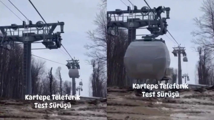 Teleferik Projesi'nde test sürüşleri başladı