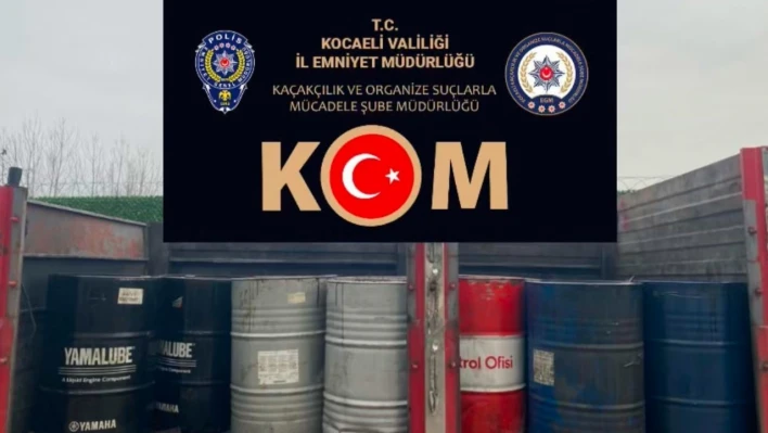 TEM'de bir araçta 2 ton 550 litre kaçak akaryakıt ele geçirildi