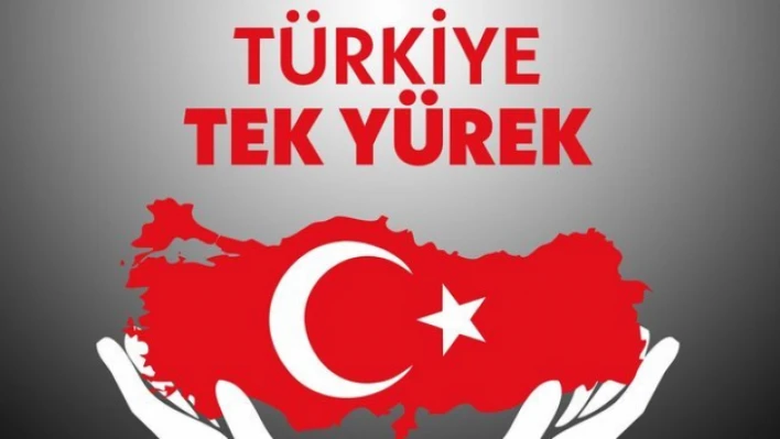 Türkiye tek yürek , televizyon kanallarından ortak yayın !