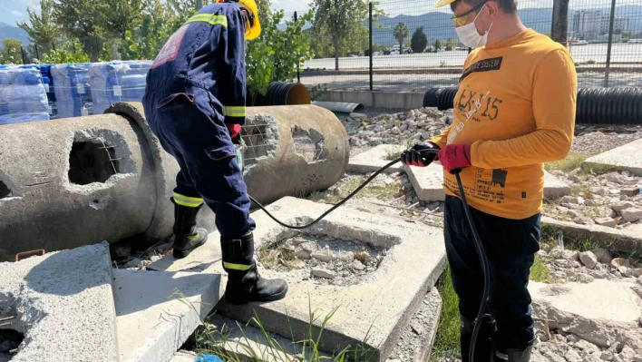 Ulaşımpark personeline kurtarma ve yangına müdahale eğitimi