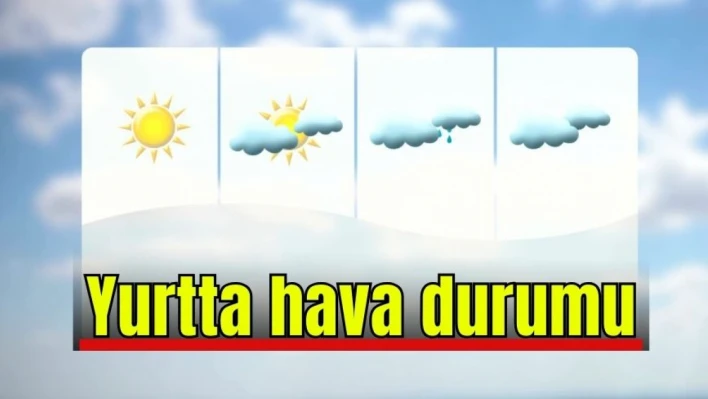 Yurtta hava durumu 30.10.2023