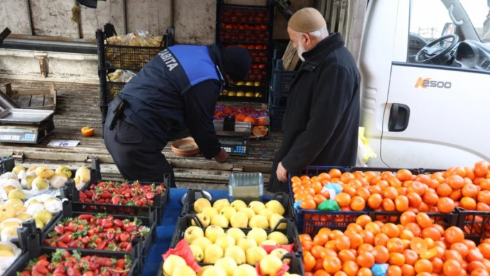 Zabıta ekiplerinden tartı denetimi