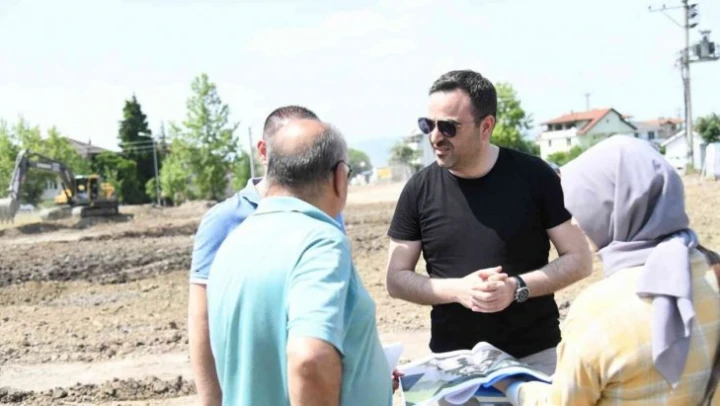 Başkan Özlü çalışmaları yerinde inceledi
