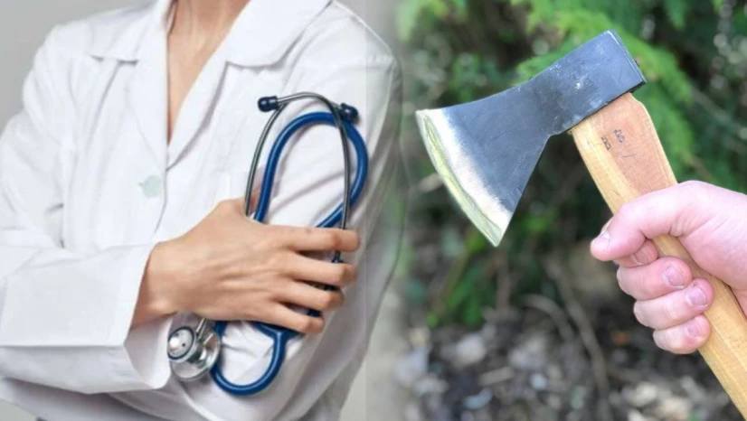 Doktor ev sahibi, kiracısına balta ile saldırdı