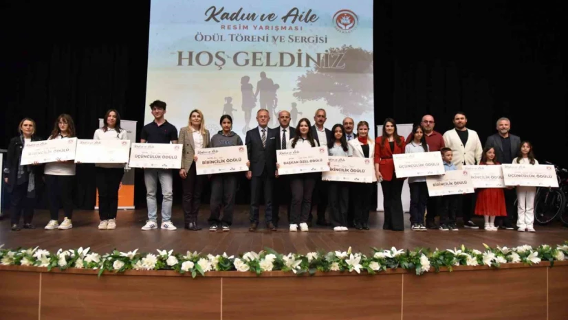 Kadın ve Aile Resim Yarışması'nda ödüller sahiplerini buldu