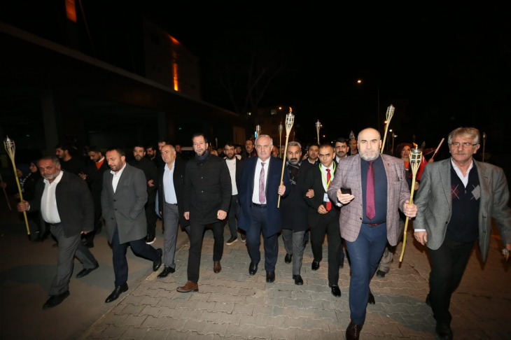 Derince'de Sarıkamış şehitleri için yürüdüler