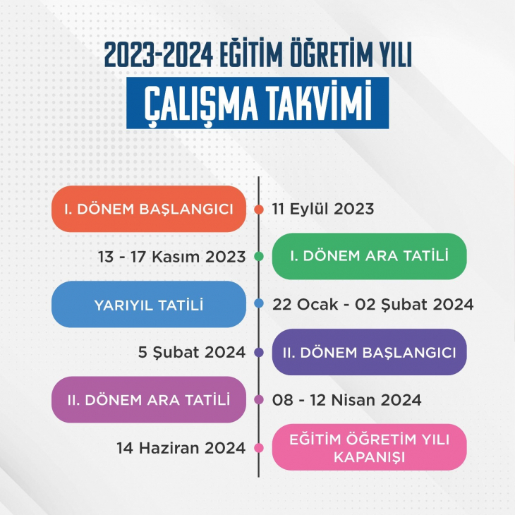 MEB yeni eğitim-öğretim yılı çalışma takvimini yayımladı